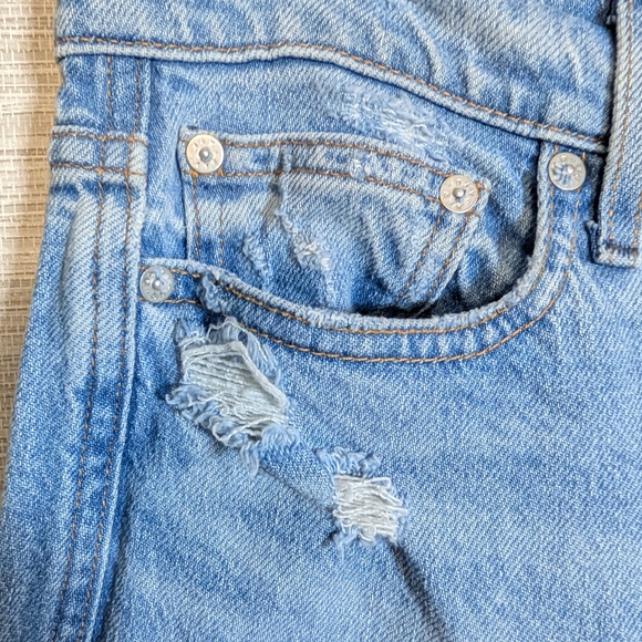 AYR The Secret Sauce Heirloom Distressed Light WashJeans 28 Short Premium Denim - Picture 7 of 15